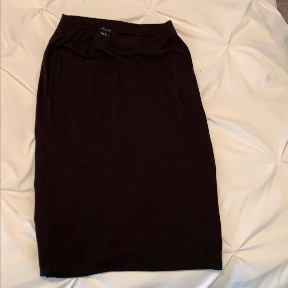 Black slip skirt